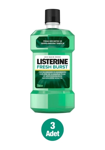 Listerine Fresh Burst 250 ML x3