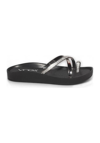 Voga 2500 132 Platin Ayna Taşlı Parmak Arası Casual Anatomik Terlik 001