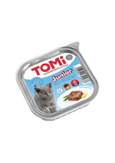 Tomi Junior Tavuk Etli Pate Yavru Kedi Yaş Maması 100 G