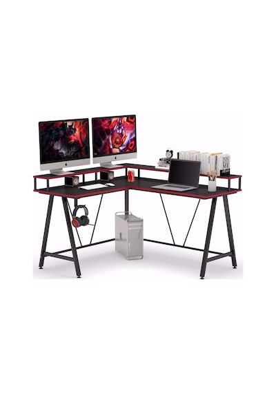 Zizuva Zizuva L Köşe Şekilli Ev Ofis Oyuncu Gaming Yayıncı Monitör Raflı