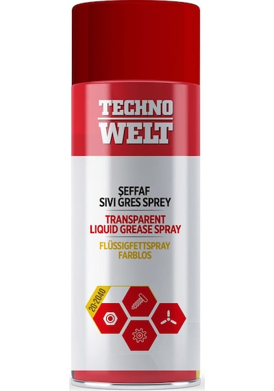 Technowelt Şeffaf Sprey Sıvı Gres 200 ML