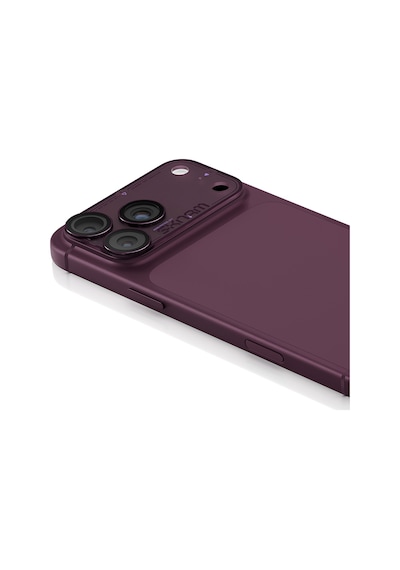 İphone 18 Pro Uyumlu Skinarma Atlas Serisi Ionix Kamera Lens Koruyucu Bordo