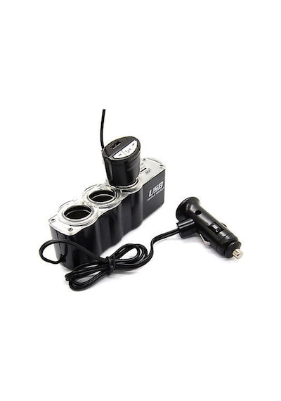 Araba Araç Oto Çakmak  Çoklayıcı Çoğaltıcı Soketi Usb Çakmaklık
