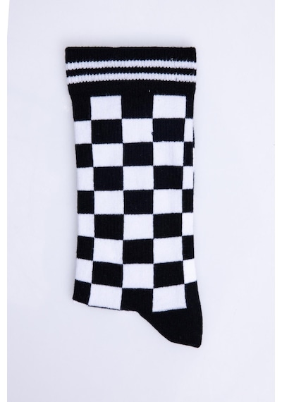 Tudors Unisex Çizgili Kolej Tenis Çorabı-28756 - Erkek Çok Renkli