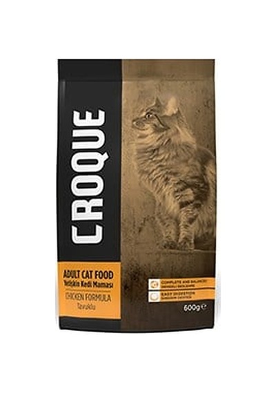 Croque Yetişkin Kedi Kuru Maması Tavuklu 600 Gr 1 Adet