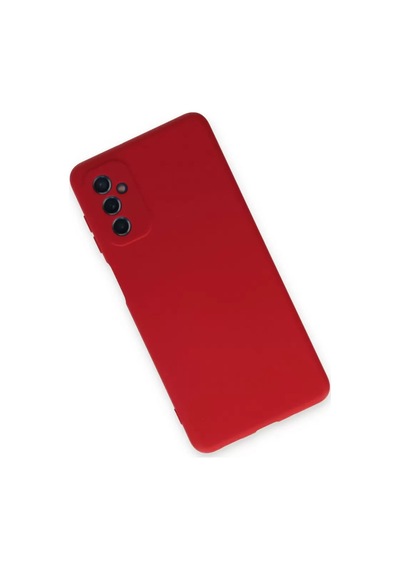 Newface Samsung Galaxy M52 5g Kılıf Nano İçi Kadife Silikon - Kırmızı