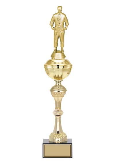 Odak Kupa - Figürlü Kupalar - Judo / Karate Figürlü Kupalar Fg-061 B - 48 Cm Altın - Beyaz