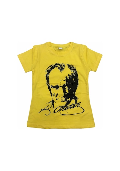 Çocuk Atatürk Baskılı Tişört Penye Body Unisex