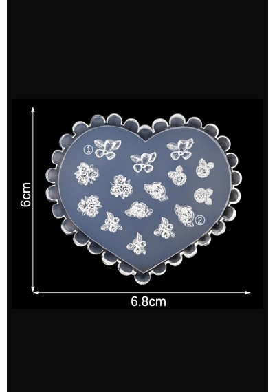 Nail Art Charm Silikon Kalıp Nail Art Desen Kalıbı, Charm Tırnak Süsleme 3d Silikon Kalıp 30