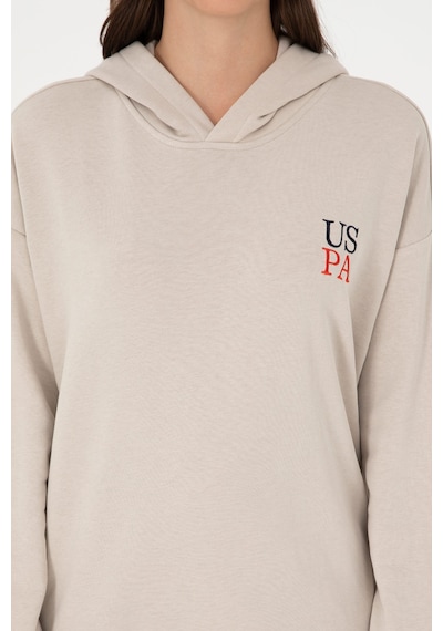 U.S. Polo Assn. Kadın Taş Kapüşonlu Sweatshirt 50291265-VR049