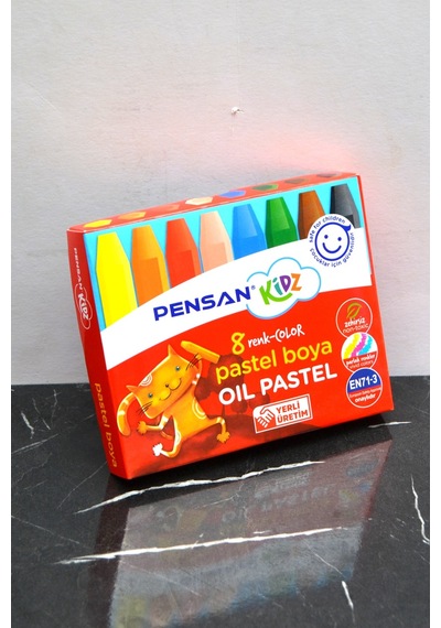 8 Renk Pastel Boya 8 Renk