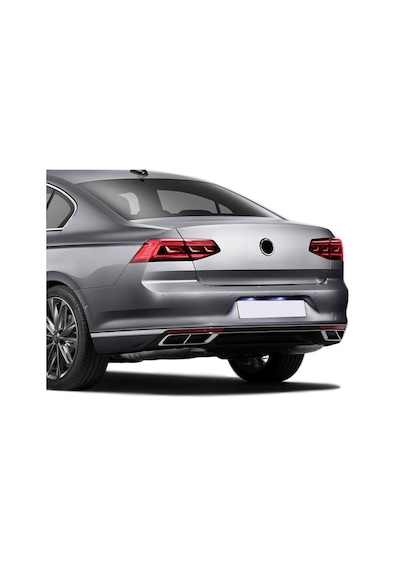 S-dizayn Vw Passat B8.5 Krom Egzoz Görünümü Difüzör 4'lü R Line 3 Parça 2019-2023