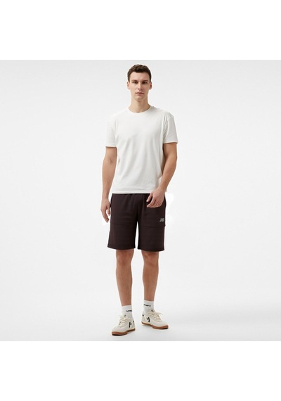 New Balance Lifestyle Erkek Şort Beyaz Beyaz