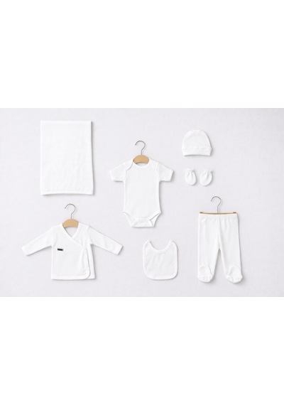 Baby Corner Ribana 7 Li Yenidoğan Hastane Çıkışı Seti Ekru
