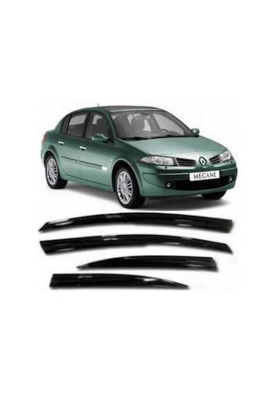 Renault Megane 2 Sedan Cam Rüzgarlığı Parlak Siyah