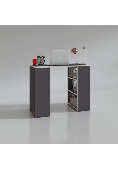 Kenzlife bilgisayar çalışma masası venüs gri ofis sekreter laptop