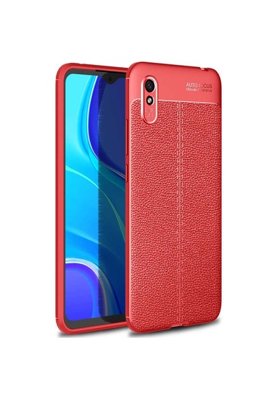 Xiaomi Redmi 9a Kılıf Zore Niss Silikon Kapak Kırmızı