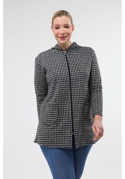 Büyük Beden Kapşonlu Sweatshirt 20C-1970 Çok Renkli