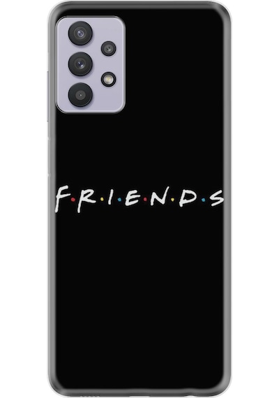 Samsung Uyumlu Galaxy A52S Kılıf Silikon Friends 1410