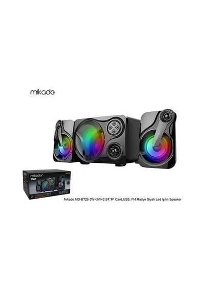 Mikado Md-bt28 5w+3w 2 Siyah Led Işıklı