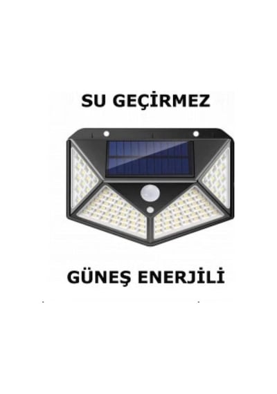 Solar Led Duvar Aplik 100 Ledli 3 Modlu Tıtan Hero Hl-5163