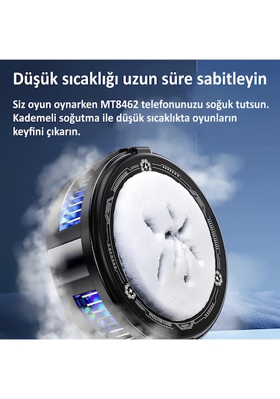 Manyetik Fanlı Telefon Soğutucu Magsafe Uyumlu, Rgb'li, Yapay Zeka Soğutma