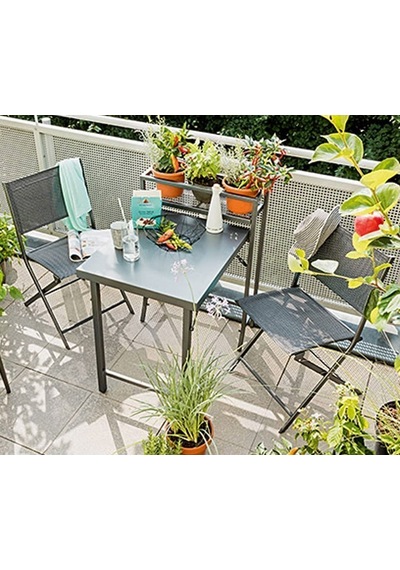 Balkon Masa ve Sandalye Seti Bahçe Masa Sandalye Seti Masa Sandalye Antrasit