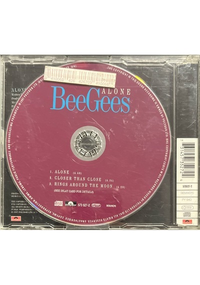 Müzik Cd Sidir - Plak Değildir Cd Bee Gees Alone Maxi Single Cd