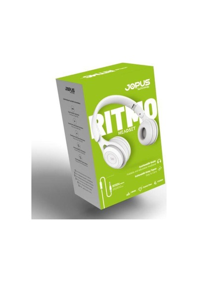 Js80 Ritmo Universal 3,5 Mikrofonlu Katlanabilir Kulaklık-beyaz