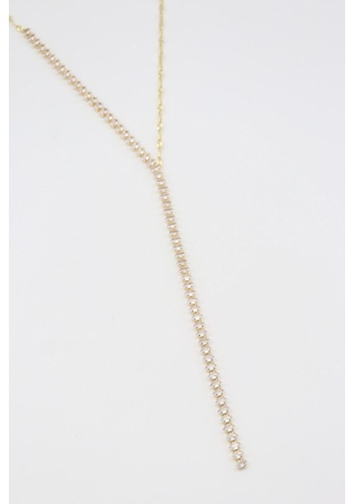 Vıp Kolye 14 K-17629 38+5cm Çok REnkli