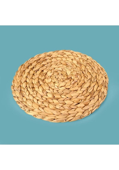 Mien Hasır Amerikan Servis - Kahverengi - 35 Cm Krem