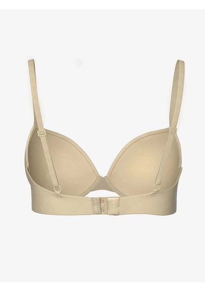 Scm Lingerie Scm Lıngerıe Ten Rengi Balenli Dolgusuz Düz Tişört Sütyen Beyaz