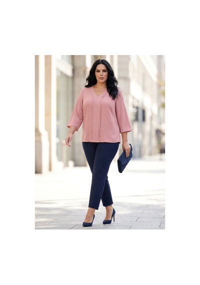 Hanezza Büyük Beden Şık V Yaka Nervur Detaylı Jessica Krep Bluz Gül Kurusu - 4035099 Gül Kurusu Hanezza Büyük Beden Şık V Yaka Nervur Detaylı Jessica Krep Bluz Gül Kurusu - 4035099 Gül Kurusu