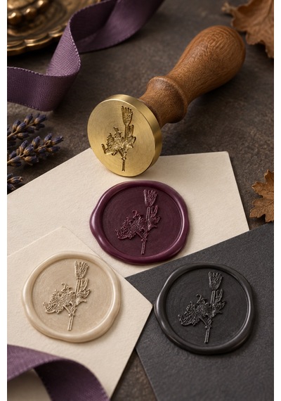Cadılar Halloween Temalı Ahşap Pirinç Mühür - 2.5 Cm Çap, Süpürge Çok Renkli