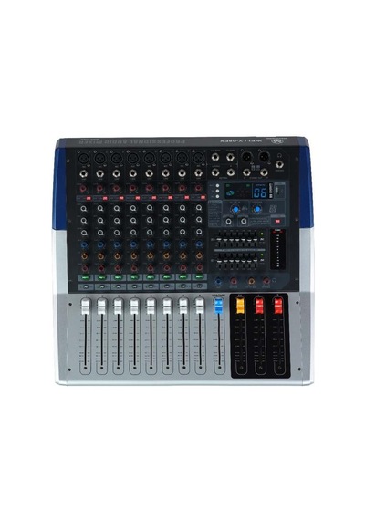 Maxword Welly-08fx Power Mixer 2x800w 8 Kanal 2x7 Bant Ekolayzır 99 Dsp Efekt