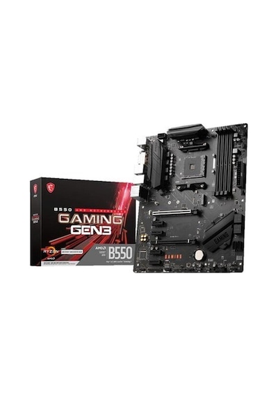 Msı B550 Gamıng Gen3 Ddr4 3200mhz 1xhdmı 1xdvı 1xm.2 Usb 3.2 Atx Am4 Amd 5000 Ve 3000 Serisi İşlemci Uyumlu