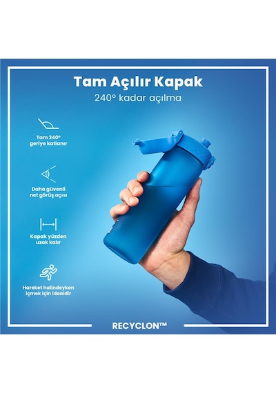Ion8 - İnce Suluk - Mavi - 500 Ml - Sızdırmaz - Bpa İçermeyen