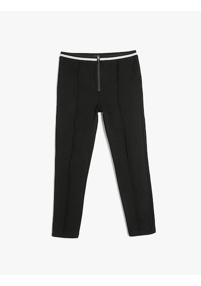 Koton Basic Tayt Beli Lastikli Dikiş Detaylı Fermuarlı Siyah 5wkg40011ak Siyah Koton Basic Tayt Beli Lastikli Dikiş Detaylı Fermuarlı Siyah 5wkg40011ak Siyah