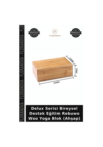 Delux Serisi Bireysel Destek Eğitim Rebuwo Woo Yoga Blok Ahşap Diğer