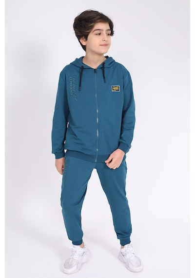 Toontoy Kids Toontoy Erkek Çocuk Nakışlı Eşofman Takım Petrol Mavi