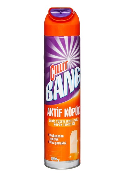 Cillit Bang Aktif Köpük Geniş Yüzeylere Özel Yağ Ve Kireç Çözücü Sprey, Duş Ve Küvet, 600 Ml 10'lu Set