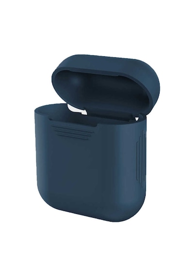 Apple Uyumlu AirPods Zore Standart Silikon Kılıf Lacivert