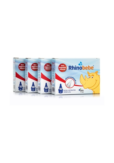 Rhinobebe Ekstra Yumuşak Nazal Aspiratör Yedek Ucu 4 x 10'lu