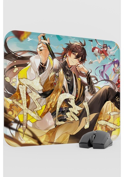 Zhongli Genshin Impact Anime Gacha V3 - 48x40 Xl Gaming Mouse Pad Fare Altlığı