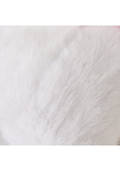 Rabbit Figürlü Yastık - Beyaz - 50 Cm Çok Renkli