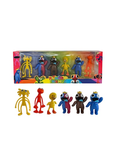 Rainbow Friends Gökkuşağı Arkadaşları Oyuncak Karakterler 6lı