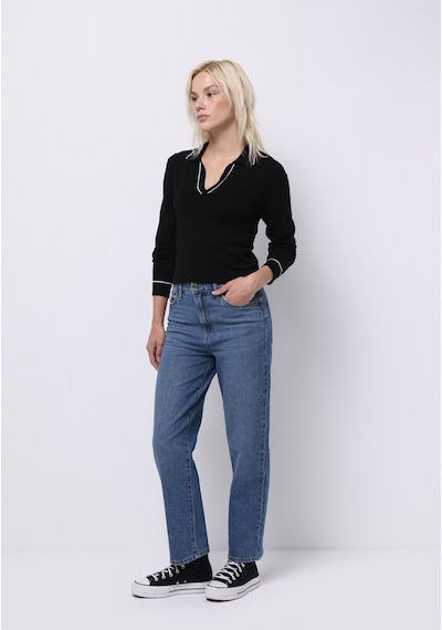 Colin's Colins Straight Fit Yüksek Bel Düz Paça Kadın Siyah Jean Pantolon Cl1076563 Q1.v1 Dn43726 Denim
