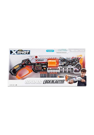X-shot Skins Lock Blaster 16 Dartlı