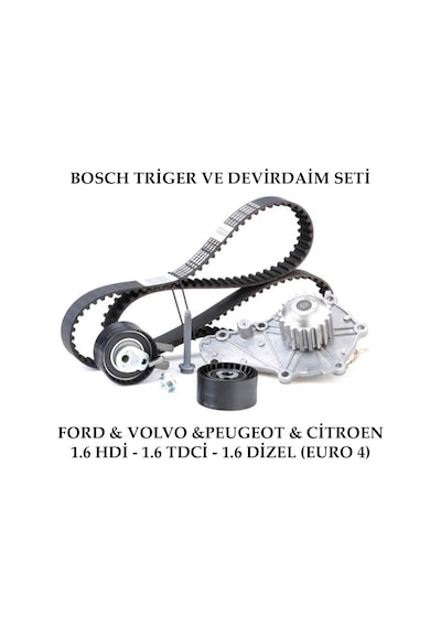 Citroen C4 1.6 Hdi Euro4 Bosch Triger Seti ve Devirdaim 2005-2010