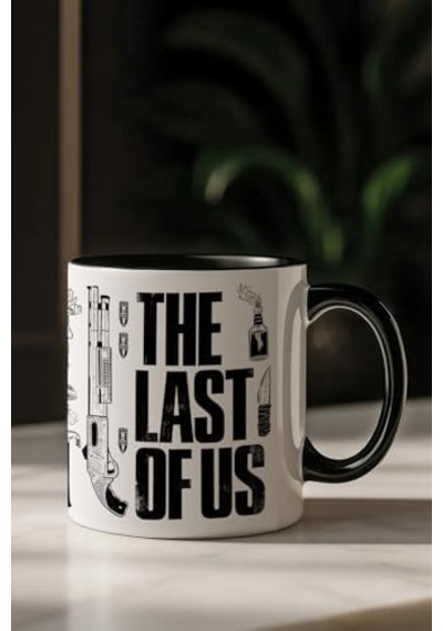 Last Of Us Özel Tasarım Porselen Kupa Bardak Açık Ahşap